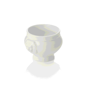 Løvehoved tureen sæt – Ø7 cm – 120 ml – sæt med 6 stk – porcelæn