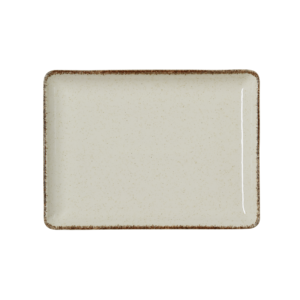 (6 stk) – Flad tallerken – porcelæn – B23 x D17 cm – Højde 2 cm – Smilla Sand