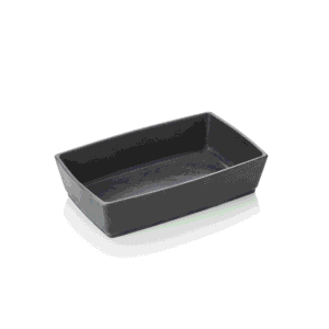 Buffetbakke – 27 x 17 x 7 cm – sort – porcelæn