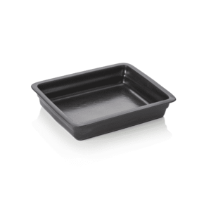GN beholder – induktion – 1/2-065 mm – 325 x 265 mm – sort – porcelæn