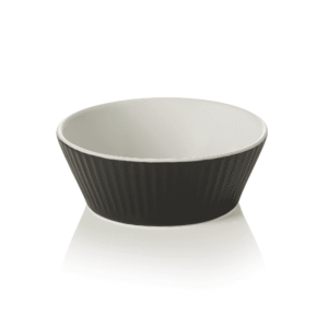 Ragout fin – Ø9 cm – 200 ml – sort – sæt med 6 stk – porcelæn