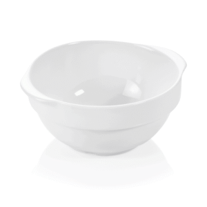 Skål med flap-håndtag – 0,75 liter – Ø17 cm – sæt med 4 stk – porcelæn