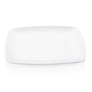 4 stk – Fad- tallerken i Hvid Porcelæn – B30 x D30 cm