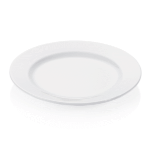 Flad Tallerken – Hvid – Porcelæn 6 stk