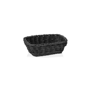 Kurv – WEAVER PRO bordkurv – 19 x 13 x 6 cm – sort – polypropylen