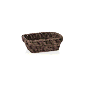 Kurv – WEAVER PRO bordkurv – 19 x 13 x 6 cm – brun – polypropylen