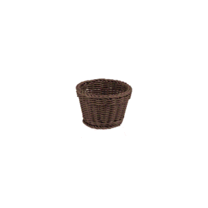 Kurv – WEAVER PRO bordkurv – Ø13 cm – højde 10 cm – oval – brun – polypropylen