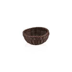 Kurv – WEAVER PRO bordkurv – Ø20 cm – højde 8 cm – brun – polypropylen