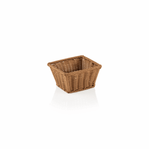 GN kurv – 1/6 176 x 162 mm – WEAVER PRO GN Körbe – beige – polypropylen – kromnikkelstål 18/10