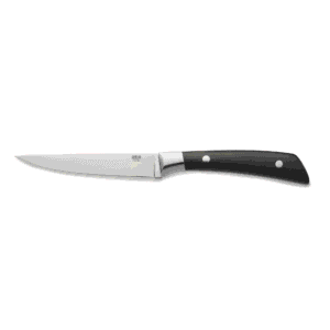 Steakkniv – CARLOS – sort pakkatræskaft – 24 cm – sæt med 6 stk – bladstål 420 – træ