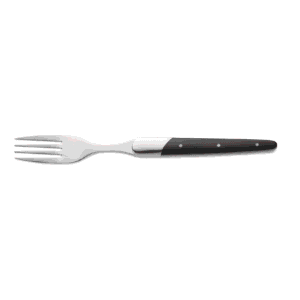 Steakgaffel – CARLOS – sort sandeltræskaft – 22,5 cm – sæt med 6 stk – bladstål 420 – træ