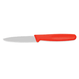 Grøntsagskniv – HACCP KNIV – 17,5 cm – rød – stål – plast