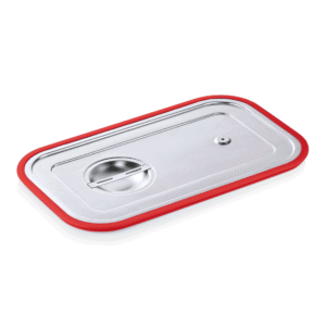 GN transportlåg – 1/1 GN 530 x 325 mm – silikoneforsegling – krom nikkel stål