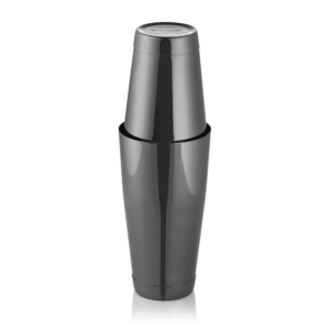 Shaker Tin Tin NOCTURN – 0,8 liter – Ø 9 cm – gun metal – krom nikkel stål 18/8