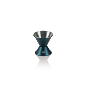 Jigger NOCTURN – 2/4 cl – Ø 4,5 cm – højde 6 cm – blå mat – HLC – krom nikkel stål 18/8