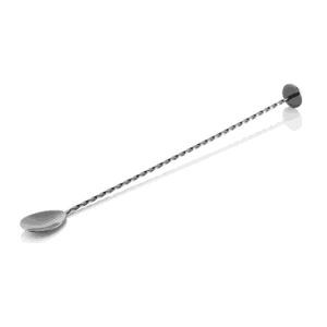 Bar ske Twisted NOCTURN med stempelende – 33,5 cm – gun metal – krom nikkel stål 18/8