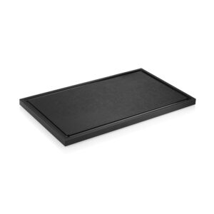 Skærebræt NOCTURN – med safterille – 50 x 30 x 2 cm – sort – polypropylen