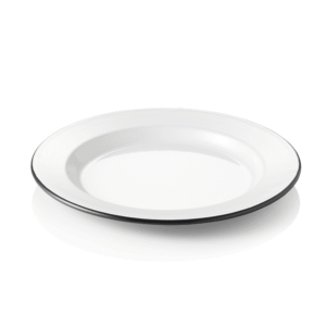 Tallerken – GRACE – flad – Ø24 cm – emalje