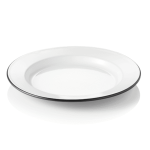 Tallerken – GRACE – flad – Ø26 cm – emalje
