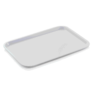 Bakke af Polypropylen – Hvid – 1/1 GN 530 x 325 mm – Højde 2 cm