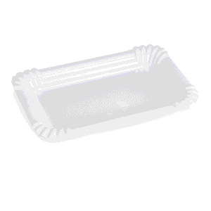 12 stk – Fad i hvid af Melamin – B21 x D13 x H2 cm