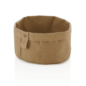 Brødpose – CRAFT & CRUMBLE – Ø17 cm – højde 11 cm – khaki – kraftpapir