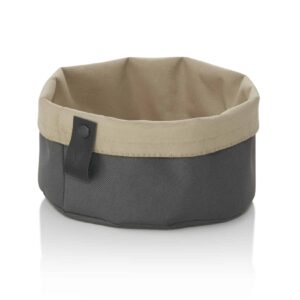Brødpose – FLIP TETRON – Ø17 cm – højde 11 cm – lysegrå/lyse khaki – tetron