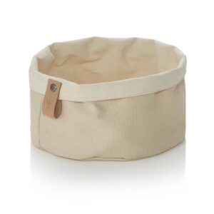 Brødpose – FLIP COTTON – Ø20 cm – højde 12 cm – creme – kanvas