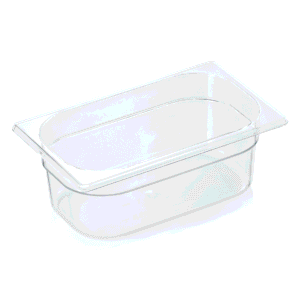 GN beholder – 1/4 GN 265 x 162 mm højde 100 mm – med skala – polycarbonat