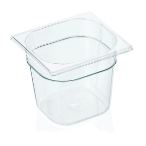 GN beholder – 1/6 GN 176 x 162 mm højde 150 mm – med skala – polycarbonat