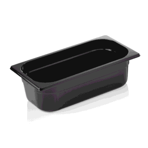 GN beholder – 1/3 GN -325 x 176 mm højde 100 mm – sort – polycarbonat