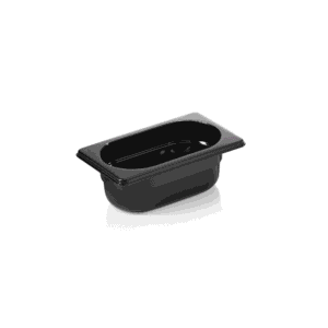 GN beholder – 1/9 GN – 176 x 108 mm højde 65 mm – sort – polycarbonat