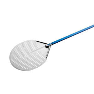 Pizzaspade azzurra Ø33 cm rund – skaft længde 150 cm – Gimetal