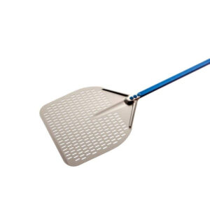 Pizzaspade – azzurra – 41×41 cm – rektangulær – skaft længde 60 cm – Gimetal