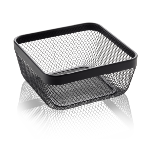 Kurv – sort – B24,5 x D24,5 x H11 cm