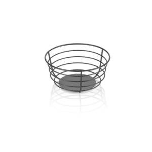 Buffetkurv – STEELNEST – Ø19 cm – højde 9 cm – pulverlakeret – metal