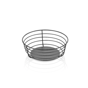 Buffetkurv – STEELNEST – Ø23 cm – højde 8,5 cm – pulverlakeret – metal