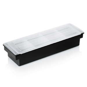 Ingrediensbeholder med 4 indsats på 0,75 liter – 50 x 16 x 9 cm – ABS plast – polycarbonat