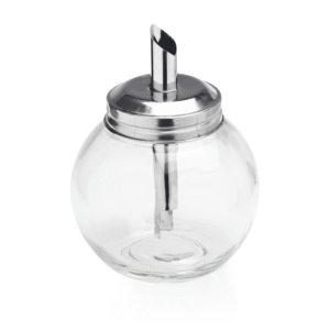 6 stk – Sukker dispenser af Glas – Ø8,5 cm – Højde 11,5 cm – 260 ml