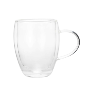 Tesæt – CURVED – 350 ml – Ø11,5 cm – sæt med 2 stk – borosilikatglas