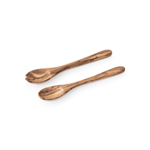 Salatsæt – PURE OLIVE – 30 cm – sæt med 2 stk – oliventræ