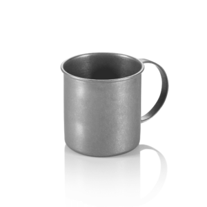 Moscow Mule Sæt – 0,45 liter – Ø 9 cm – højde 9 cm – vintage – sæt med 2 stk. – krom nikkel stål – PVD-belagt