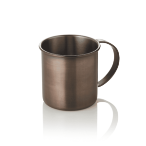 Moscow Mule Sæt – 0,45 liter – Ø 9 cm – højde 9 cm – antik – sæt med 2 stk. – krom nikkel stål – PVD-belagt
