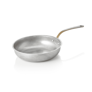 Serveringspande – steel & STYLE VINTAGE – messinghank – Ø18 cm – 690 ml – kromnikkelstål