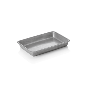 Serveringsbakke – steel & STYLE VINTAGE – 23 x 16,5 x 3 cm – kromnikkelstål
