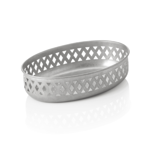 Brødkurv – steel & STYLE VINTAGE – 22 x 15 x 5,5 cm – kromnikkelstål