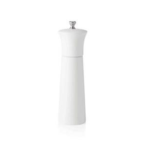 Saltkværn – keramisk kværn – NOVEL MILL – højde 20 cm – hvid mat – træ
