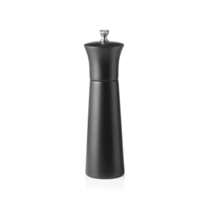 Peberkværn – keramisk kværn – NOVEL MILL – højde 20 cm – sort mat – træ