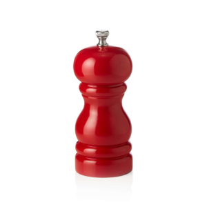 Peberkværn – keramisk kværn – CLASSIC MILL – højde 11 cm – blank rød – træ