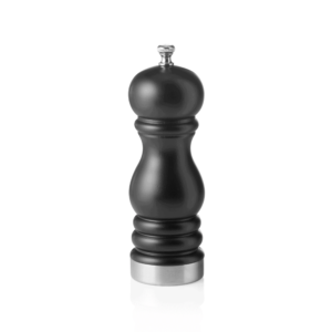 Peberkværn – keramisk kværn – CLASSIC MILL TRIM – højde 15 cm – sort mat – rustfrit stål – træ